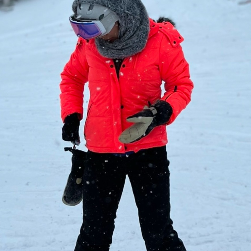 SNO Topshop Orange Puffer Jacket